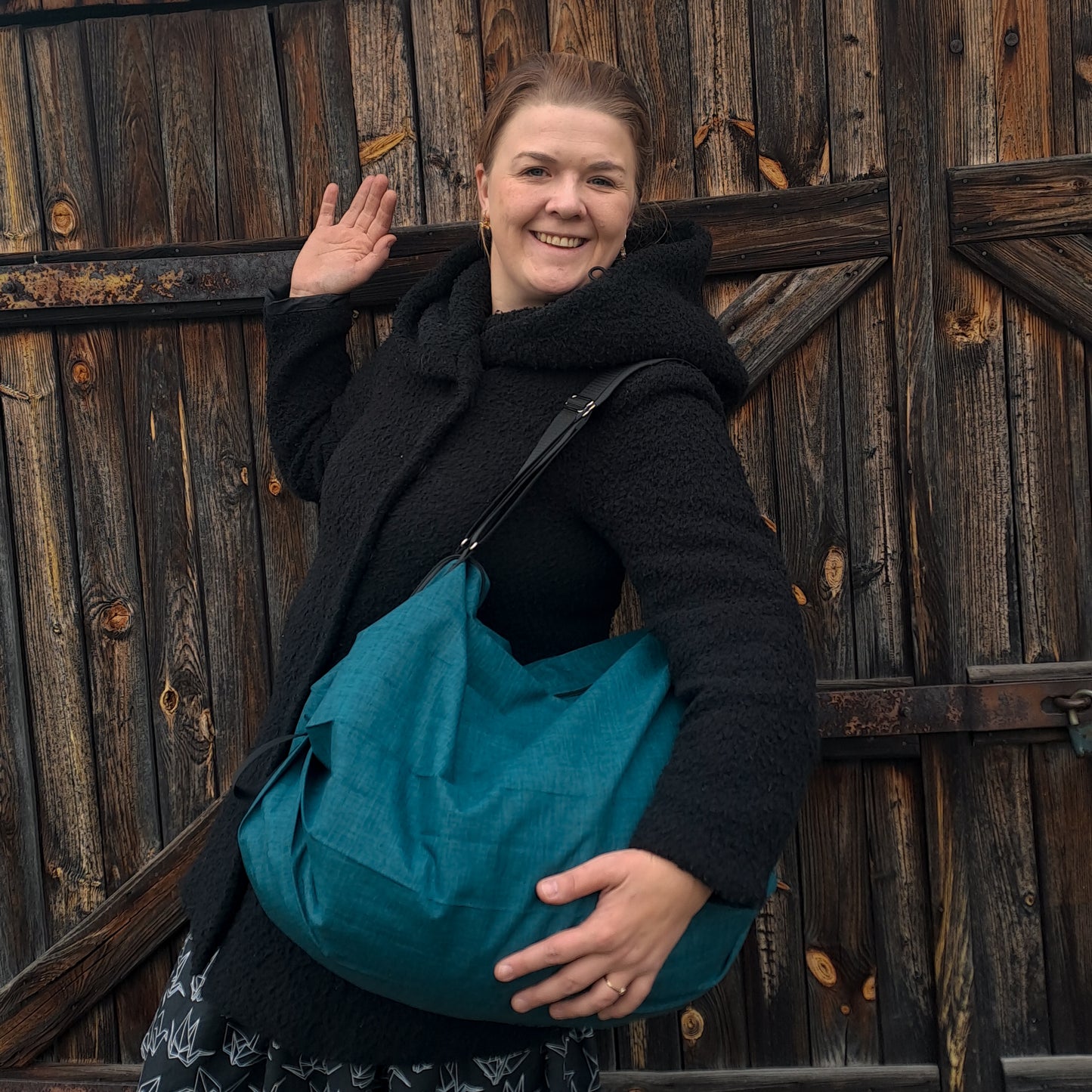Taška Pamela- Tyrkysová SKLADEM S CHYBKOU