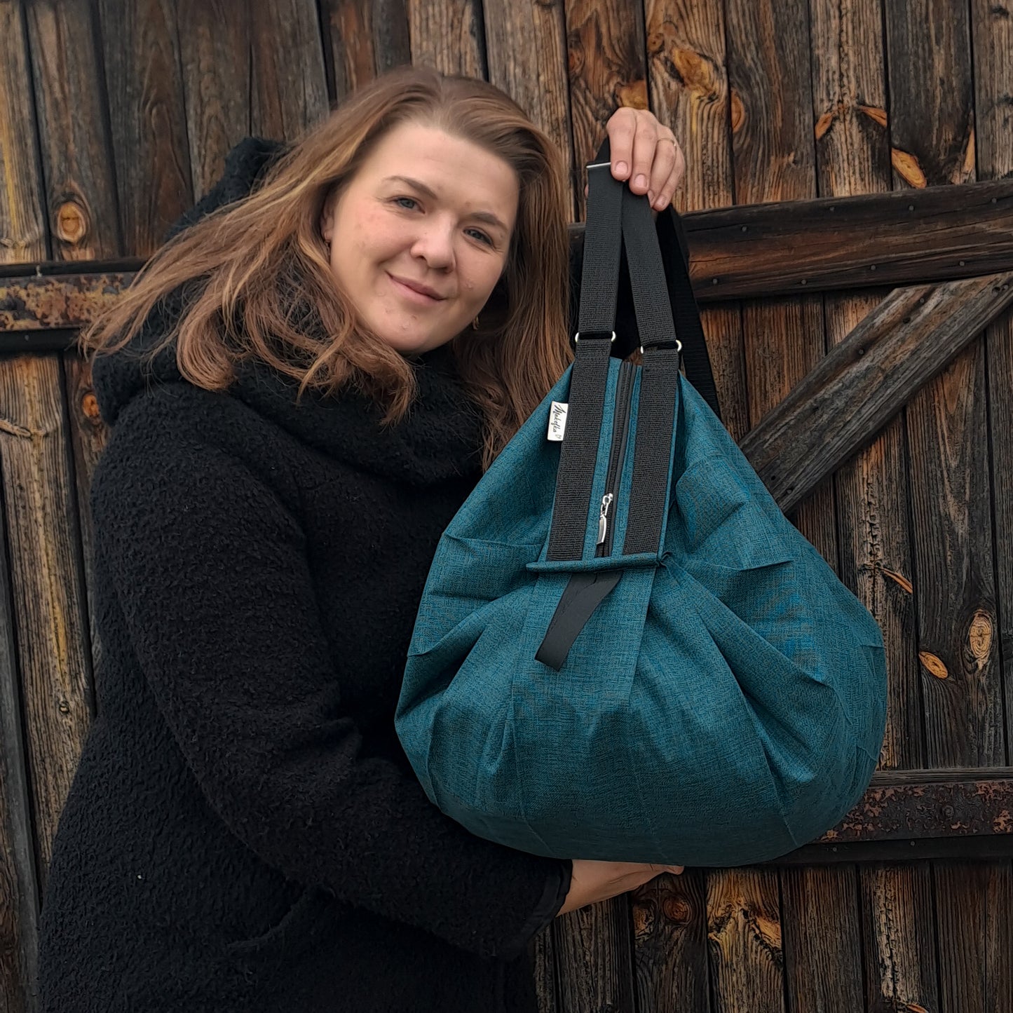 Taška Pamela- Tyrkysová SKLADEM S CHYBKOU