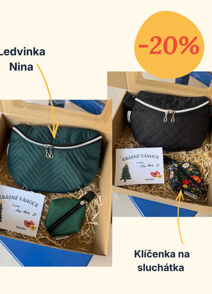 Dárkový set- Ledvinka + klíčenka (Dárkové balení ZDARMA) jednobarevky