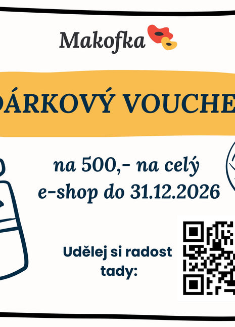 Dárkový poukaz 500,- až 1500,-