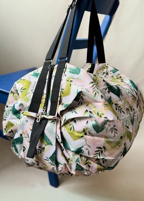 Taška Pamela- Chevron flowers