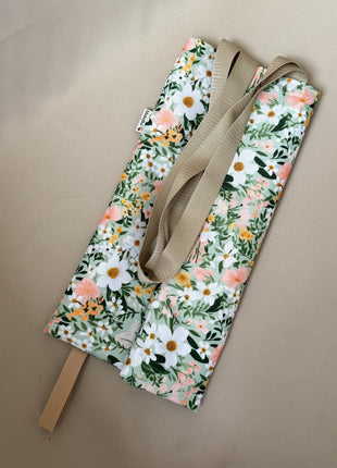 Skládací nákupní taška- Mint bloom (Díky učitelky)