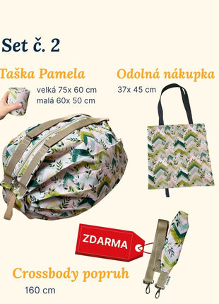 Sety 2+1 ZDARMA- Chevron flowers