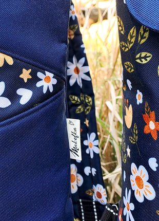 Batoh KEIRA pro mámy- Květiny