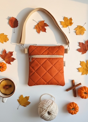 Kabelka Mini-B - Rezavé dlaždice DROP