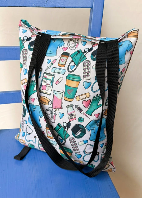 Odolná skládací taška na nákup- Lékařská