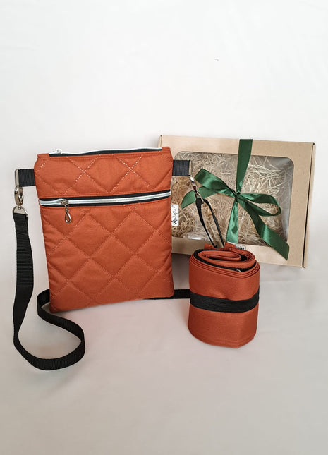 Kabelka Mini-B Rezavá